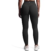 Aoxjox Women's Workout Velura Leggings High Waisted Hidden Scrunch PlushFlex™ Buttery Soft Yoga Pants 26"