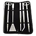 Apollo 12 Inch Stainless Steel Aquarium Aquascaping Kit - 5 Tools for Aquarium Landscaping, Gravel Sand Substrate Scraper for Freshwater and Saltwater Marine Maintenance with Straight Scissors, Curved Scissors, Substrate Spatula, Straight Tweezers, Bent Tweezers in FREE Leather Zipper Case