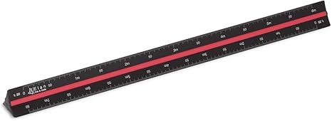 Règle D'architecte Graphoplex 30cm - Kutch Triangulaire échelle De Réduction Avec Boîtier