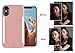 Wellerly iPhone Xs Max Case, LED Illuminated Selfie Light Cell Phone Case Cover [Rechargeable] Dual Light Up Luminous Selfie Flashlight Case for iPhone Xs Max 6.5inch (Rose Gold)
