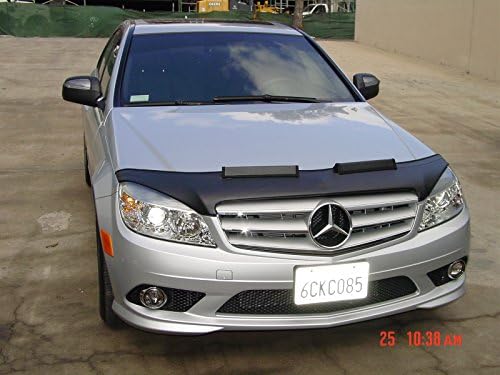 Colgan Custom Fit Front End Mask for Select Mercedes-Benz Models - Carbon Fiber (Black)