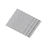 uxcell 20 Pieces Metal Straight Shank 0.8mm Twisted Drill Bit