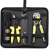 Wire Stripper, GloEra Wire Crimper Crimping Stripping Tool Cable Cutter Self-Adjustable Ratcheting Cable Cutting Terminals Pliers Kit