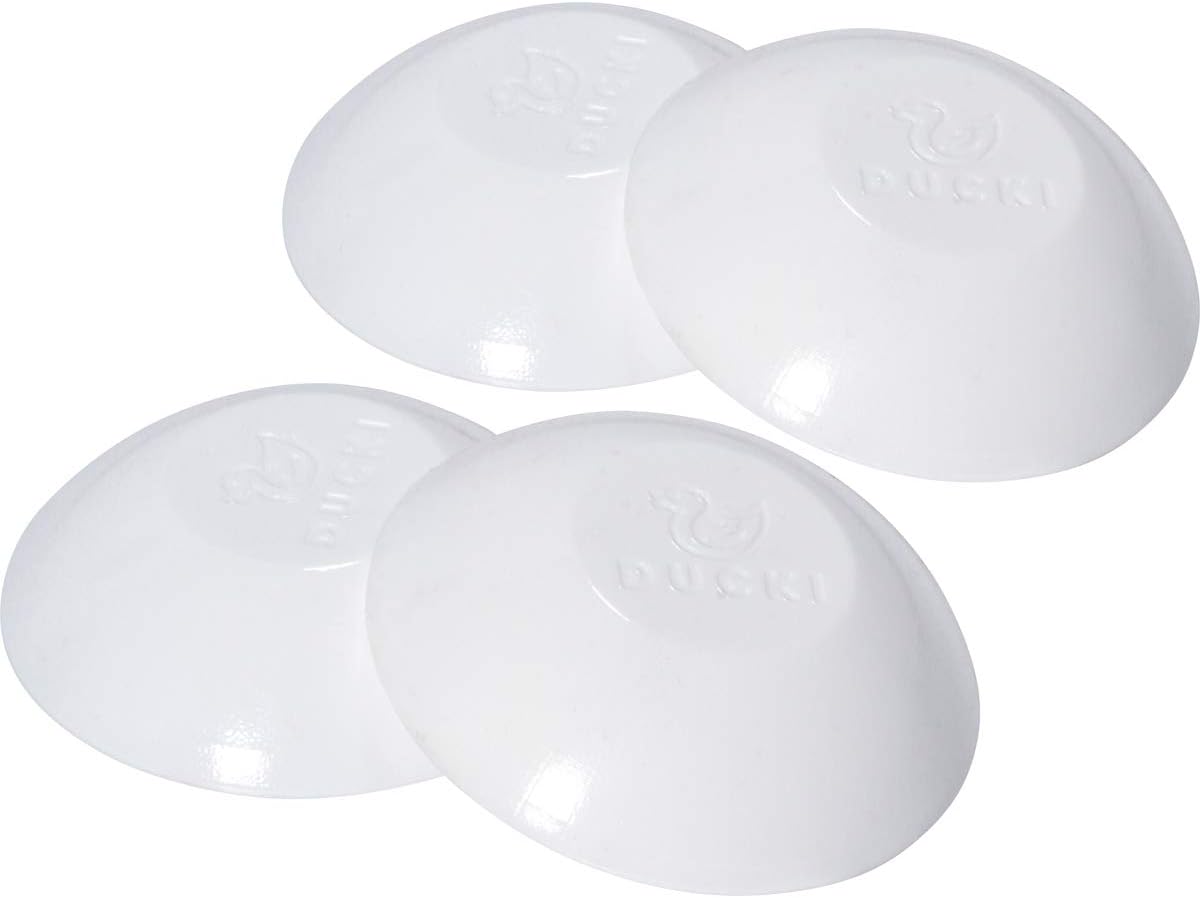 Door Stopper Wall Protector (4pk) - Quiet, Shock Absorbent Gel - Adhesive Reusable Bumper Protector, Wall Shield & Silencer for Door Handle - More Discreet Than a Door Knob Safety Cover (Clear): Home Improvement