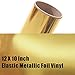 Stretchy Metallic Gold and Silver Foil HTV Heat Transfer Vinyl Sheets for T-Shirt 12