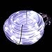 Solar Rope Lights, 33ft, Waterproof, 100leds, 1.2 V, Portable, with Light Sensor, Outdoor Rope Lights, Ideal for Christmas, Wedding, Party (Day White)