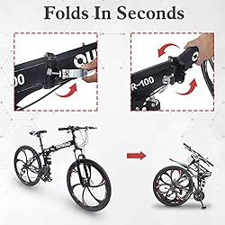 Max4out Folding Bikes Mountain Bike with High