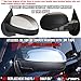 A-PADS Compatible with(Just overlay Stick on, NOT for SNAP IN Replacement) 2 Chrome Top Mirror Covers for GMC SIERRA, DENALI, & YUKON 07-2013 / Chevy SUBURBAN 07-2014 SILVERADO 2007-2013 TAHOE 07-14