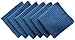 SINLAND Microfiber Waffle Weave Kitchen Dish Cloth Washcloths Quick Drying Dish Towels 13inch x13inch (6 Pack Blue)