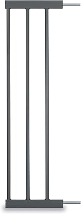 hauck 21 cm Safety Gate Extension Dark Grey with Connectors for Pressure Fit