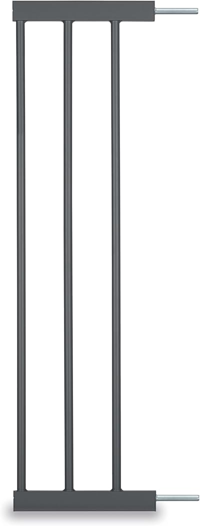 hauck 21 cm Safety Gate Extension Dark Grey with Connectors for Pressure Fit