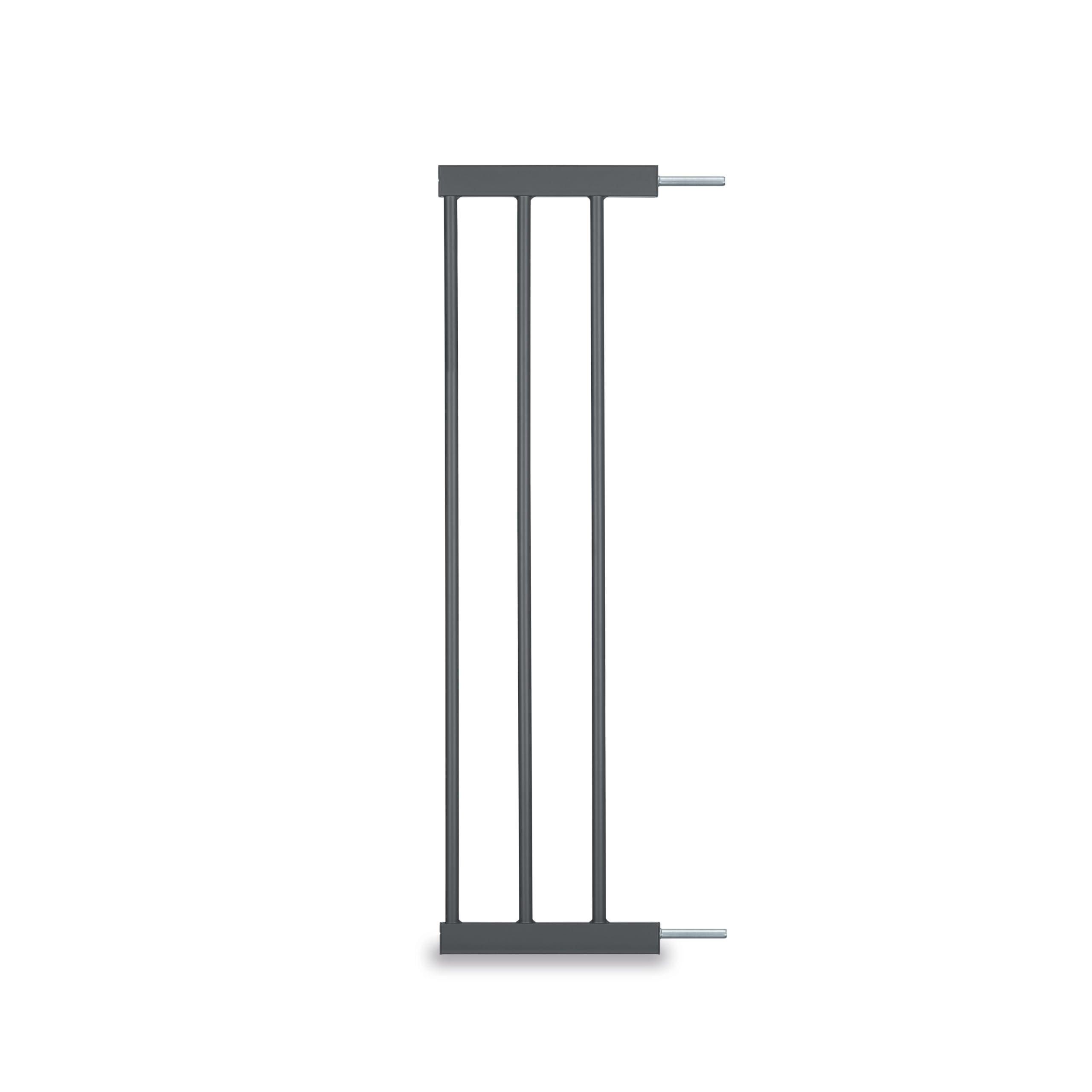 hauck 21 cm Safety Gate Extension, Dark Grey - with Connectors for Pressure Fit Door Gates & Stair Gates Open N Stop 2, Autoclose N Stop, Open N Stop KD, Metal