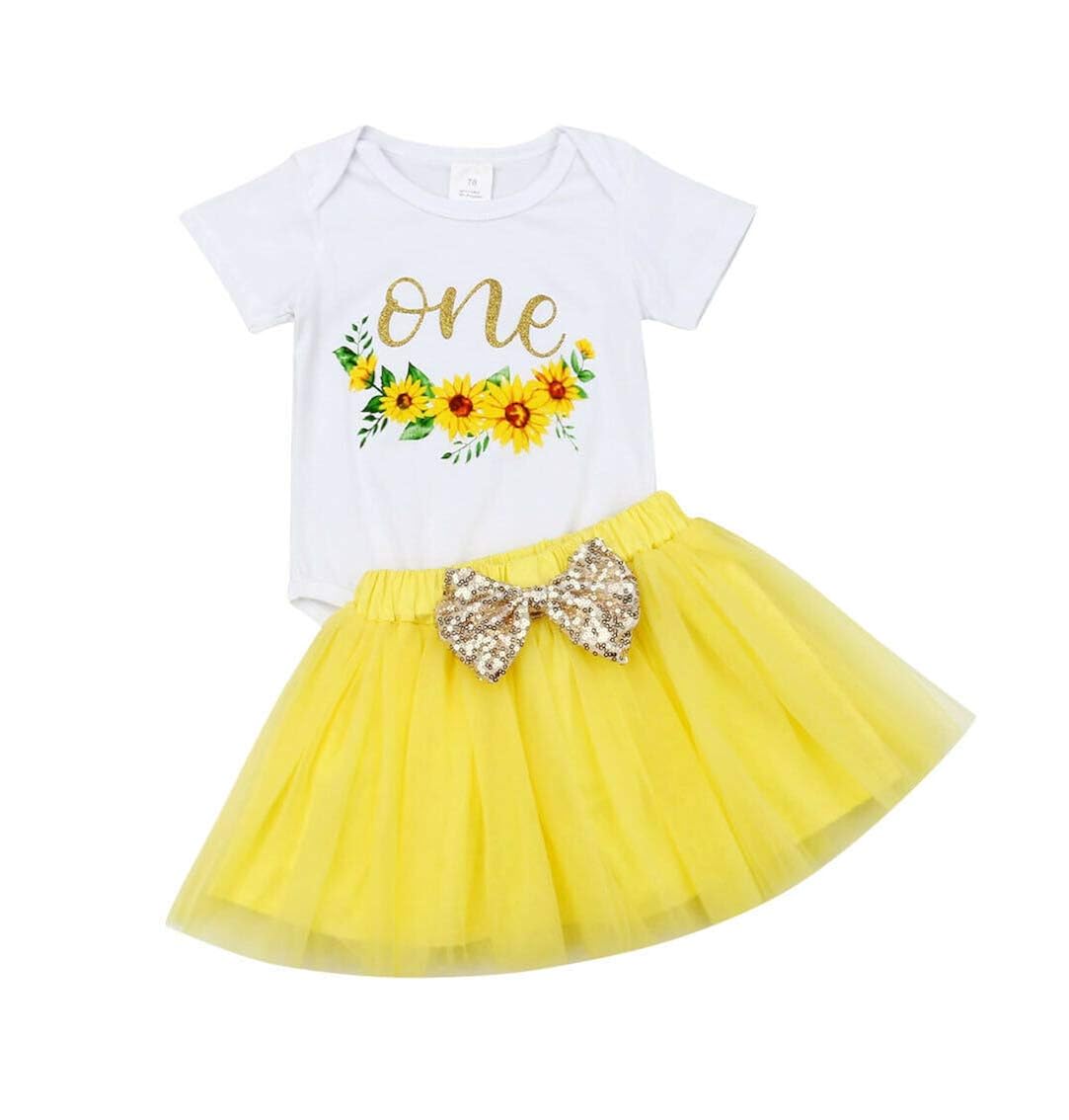 1st birthday sunflower outfit