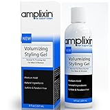 Amplixin Volumizing Styling Hair Gel with Caffeine & Organic Aloe Vera, Medium Hold, 8 oz