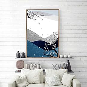 Framed Home Artwork Abstract Simple Style for Living Room Bedroom