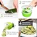 Spiralizer vegetable slicer Fun Life zoodle maker Mini Vegetable Spiral Slicer Cutter with Handheld Turning Good Grips- 3 Switchable Blades for Variable Cutting Pattern