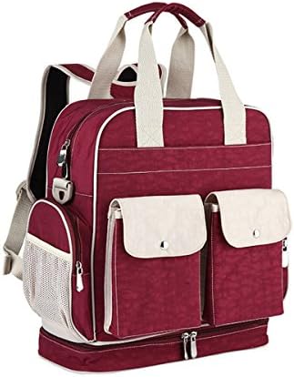 Diaper Bag Backpack with Insulated Pockets Multi-Function Waterproof Travel Nappy Changing Bags with Stroller Straps, Large Capacity, Stylish and Durable