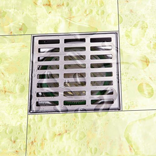 Stainless Steel Bathroom Square Floor Drain Grates Bath Shower Drain 110 x 110