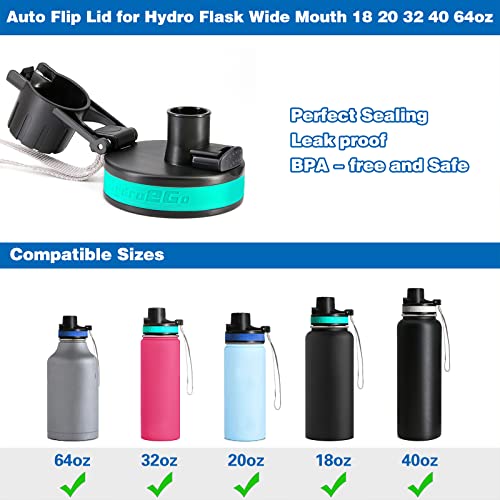 Auto flip lid for Hydro Flask Wide Mouth Replacement Flip Lid for Hydro