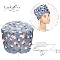 LUCKYFINE 110v Hair Thermal Steamer Treatment SPA Cap Nourishing Care Hat New Beauty Steamer Nourishing Hat 23 x 17cm