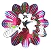 WorldaWhirl Whirligig 3D Wind Spinner Hand Painted Stainless Steel Twister Hummingbird (12