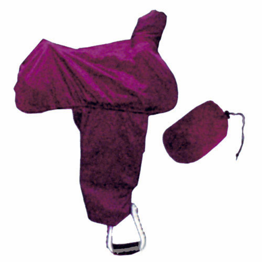 Intrepid International Western Saddle Cover with Fenders and Tote, Burgundy