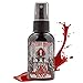Fake Blood Makeup Spray - For Theater and Costume or Halloween Zombie, Vampire and Monster Dress Up - By Bloody Mary (Medium - 2 oz)