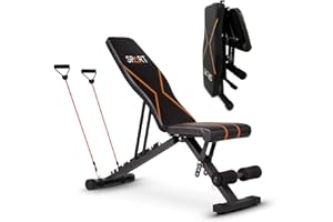 SPART Adjustable Weight Bench, 1500 LBS Weight Capacity Professional Workout Bench Press Set for Home Gym Strength Training, Heavy-duty Sit Up Bench for Full Body Fitness