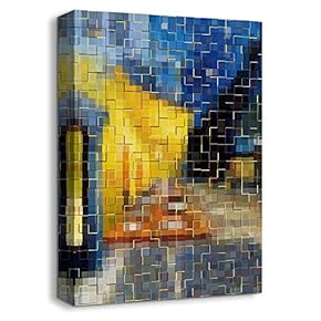 Canvas Wall Art Abstract Famous Pictures Painting Artwork for Home Prints Framed - 12x18 inches