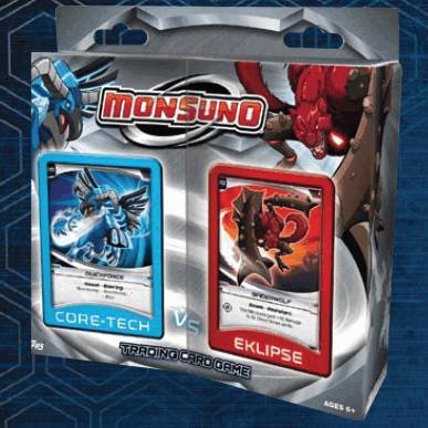2012 Monsuno TCG Trading Card Game: Core-Tech vs Eklipse (Two-Player Theme Starter Deck) QuickForce vs SpiderWolf by Topps