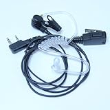 Advanced Nipple Covert Acoustic Tube Bodyguard FBI Earpiece Headset Mic for Kenwood Puxing Wouxun Hytera Two Way Radio 2pin
