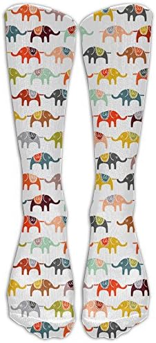 Unisex Cotton Cartoon Elephant Repeated Compression Sports Socks