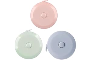 3 Pack Tape Measure Measuring Tape for Body Fabric Sewing Tailor Cloth Knitting Craft Weight Loss Measurements Retractable 60