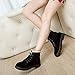NOT100 Womens Snow Boots for Winter Ankle Boots Combat Walking Shoes Booties Black Vegan Size 11