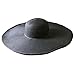 Itopfox Womens Beachwear Sun Hat Striped Straw Hat Floppy Big Brim Hat Black 1,One Size(22inch-22.8inch Circumference)