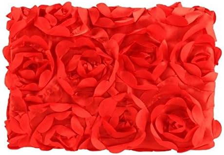 Baby Photography Props Newborn 3D Rose Flower Photo Backdrop Blanket Rug (Red)