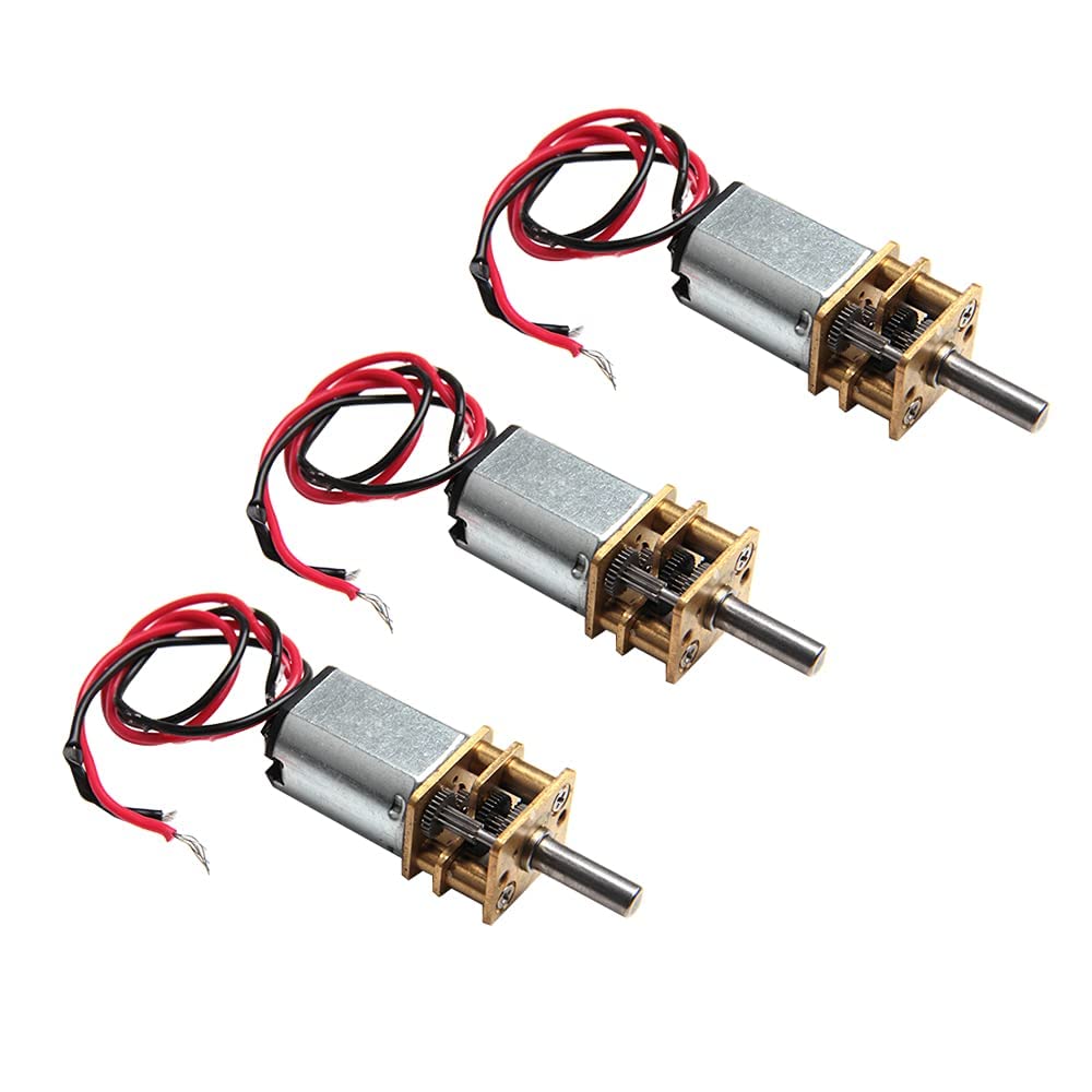 Mua 3Pcs Mini Micro N20 Gear Motor DC 3V-6V Slow Speed Full Metal ...