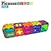 PicassoTiles PT22 Magnetic Building Blocks 22pc Numerical Magnet Tiles Educational Kit Toy Set 3D Clear Color Stacking Block STEM Playboard Novelty Game w/ Numbers, Roman Numerals, and Math Symbols