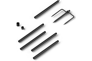 RELI Birddy 78 Inch Ground Stand with Anti-Squirrel Sprung for Birddy Smart Bird House & Feeder, Adjustable Heavy Duty Bird Feeder Pole for Outdoors