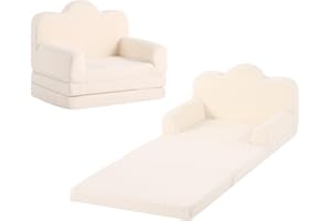 Givjoy Kids Couch, 3-in-1 Comfy Toddler Sofa Soft Lounger Chair for Bedroom, Convertible Toddler Couch for Girls and Boys, Reading Chair for Kids