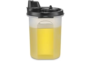 SIGNORA WARE Oil and Vinegar Dispenser –15oz Sauce Bottles for Balsamic Vinegar, Soy Sauce – Salad Dressing Bottles with Easy