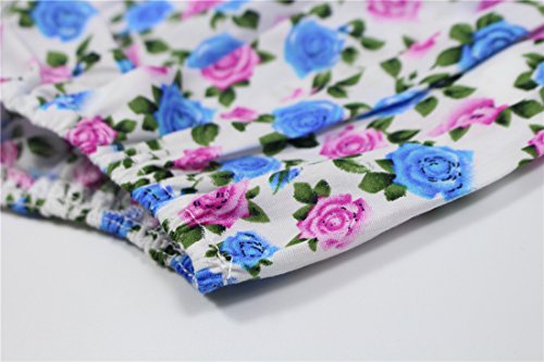 Peony Baby Baby Girl Bloomers Pantie 3m-24m Organic Diaper Cover (18-24 Months, Blue) - Thumbnail 2