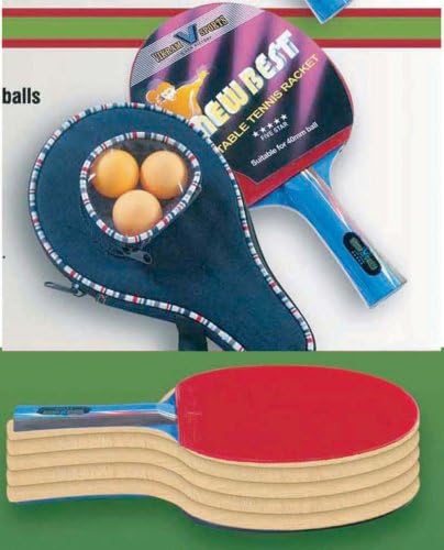 Vikram Sports 2020 NewBest Table Tennis Racket - 5 Star with Cover and 3 Balls at Factory Direct Price