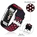 GEAK Fitbit Charge 2 Bands, Replacement Accessories for Fitbit Charge2 HR, Large Size Band, Black / Red