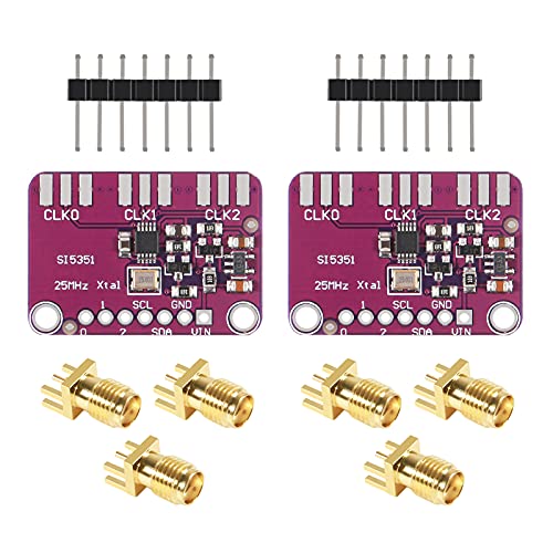 AITRIP 2 PCS Si5351A I2C 25MHZ I2C High Frequency Signal Generator