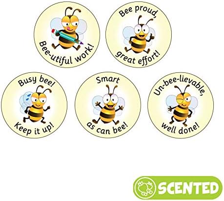 90 Bee Friends Reward Smelly Stickers - Honey Scented Teacher Stickers