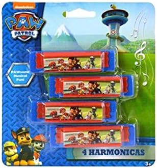 nickelodeon Paw Patrol Musical Harmonicas, 3 packs of 4, 12 total, Party Favor Supply Decoration