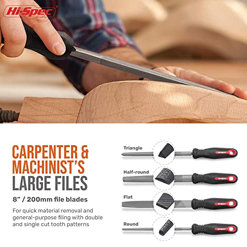 HiSpec 18 Piece Metal Hand & Needle Files Tool Set Kit. Large & Small