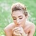 Yean Silver Bride Wedding Headband Leaf Bridal Hair Vine Accessories Headpiece for Women and Girls