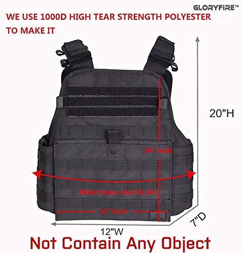 GFIRE Tactical Vest Modular Vest Breathable Combat Training Vest Adjustable Lightweight